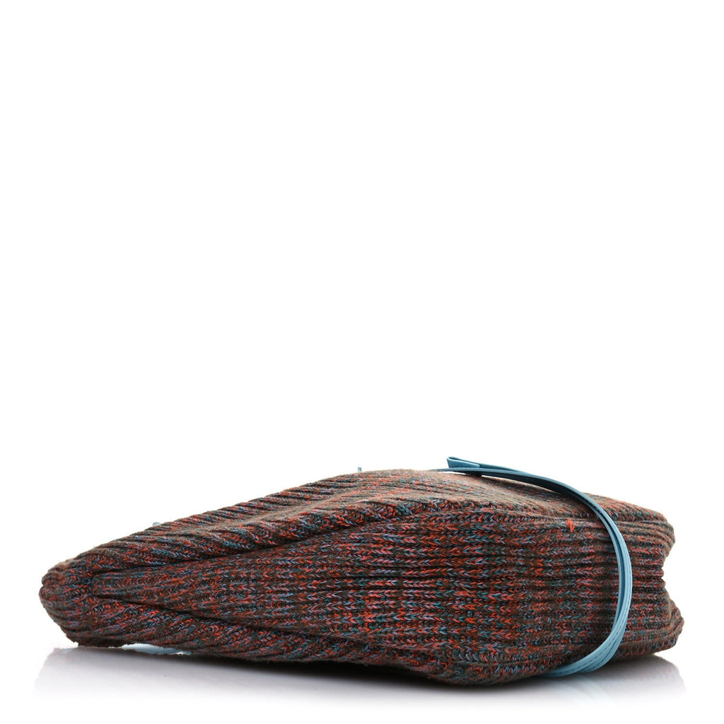 Knit Calfskin Hobo Bag Multicolor