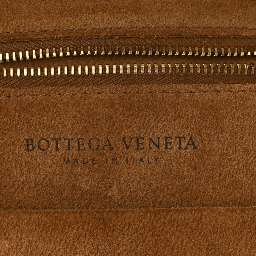 French Calfskin Maxi Intrecciato Small Arco Wood