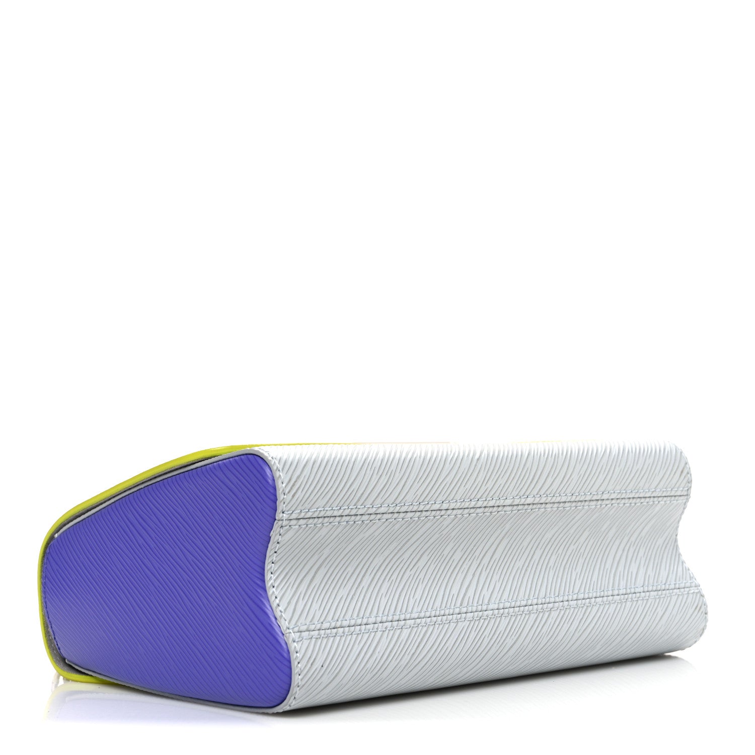 Epi Gradient Twist Shoulder Bag MM Purple Yellow Grey