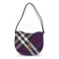 Jacquard Check Medium Rocking Horse Crossbody Pansy