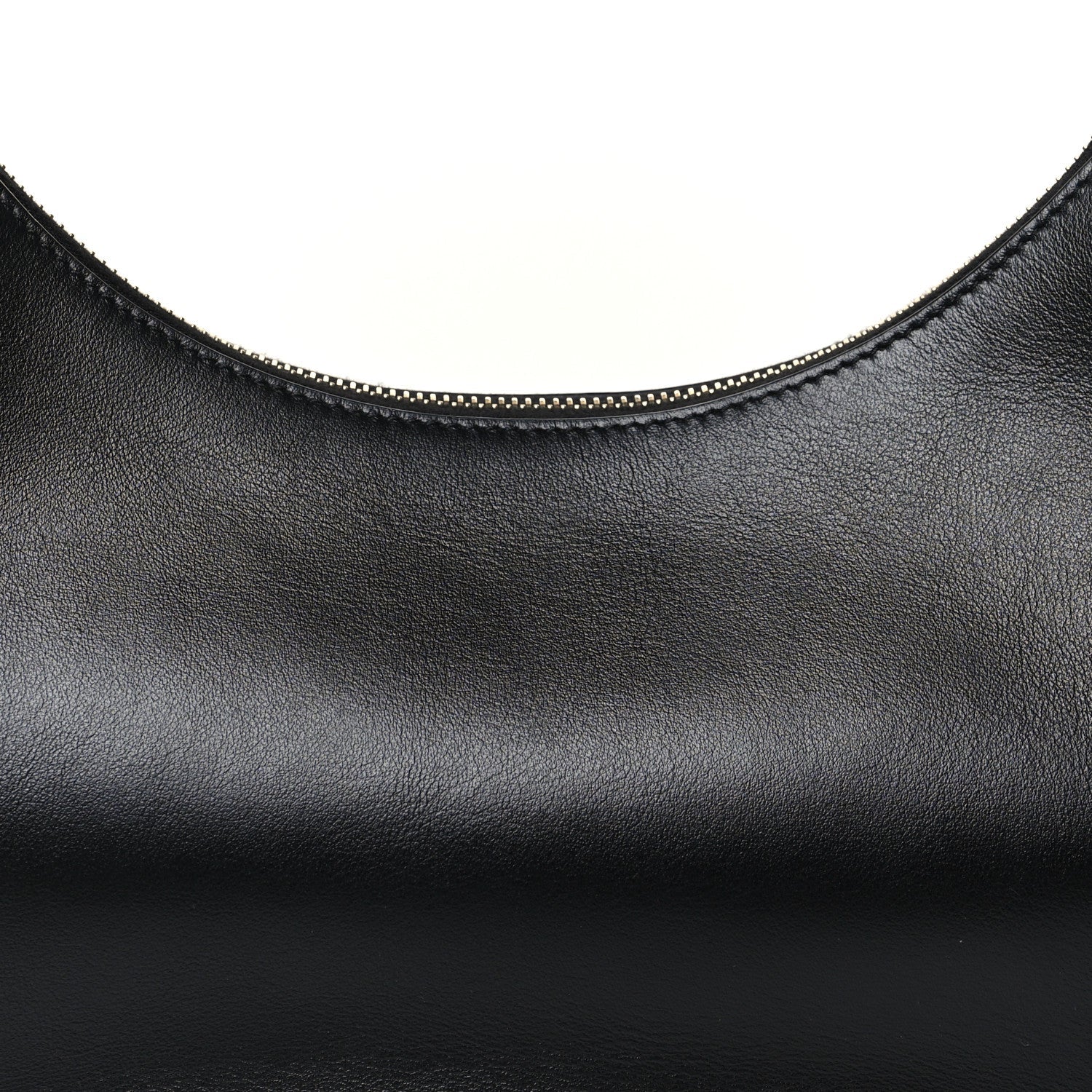 Vitello Grace Matte Whipstitch Small Fendigraphy Hobo Bag Black