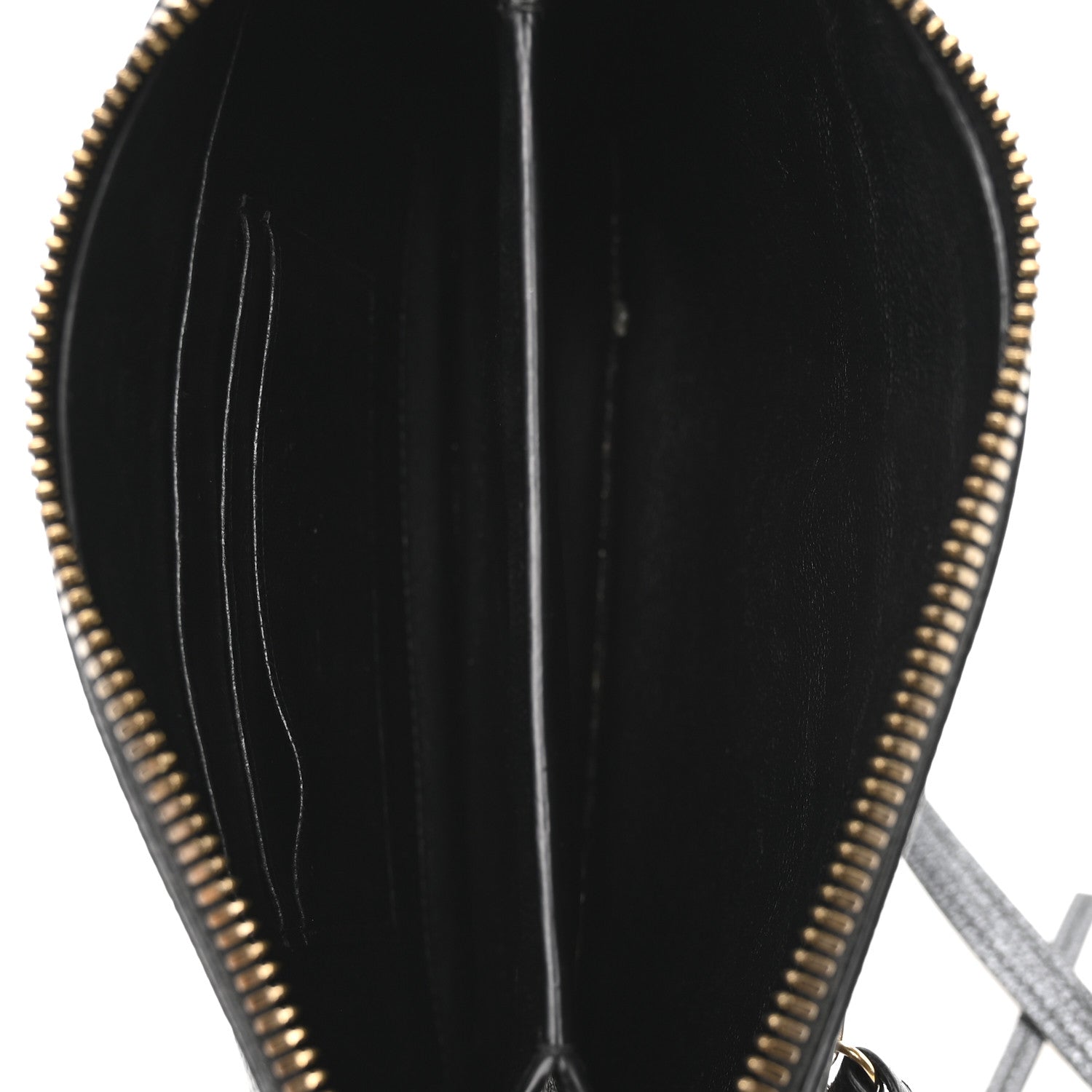 Grained Calfskin Neo Classic Gold Hardware Multipouch Black