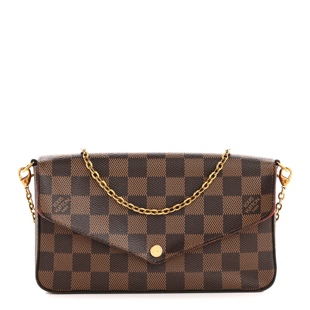 Damier Ebene Pochette Felicie Chain Wallet