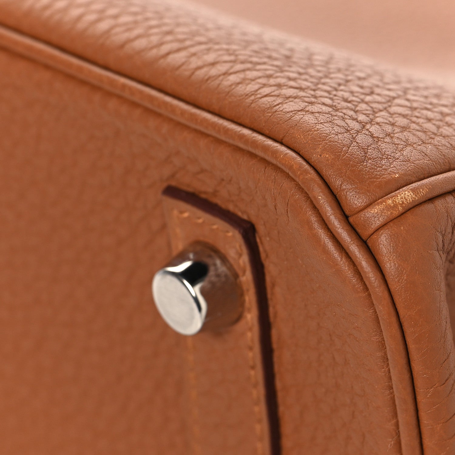 Togo Swift Officier Birkin 25 Gold Ambre