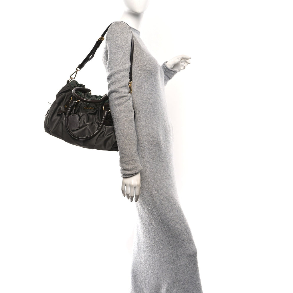 Tessuto Nylon Jacquard Logo Tote  Bruciato Sughero