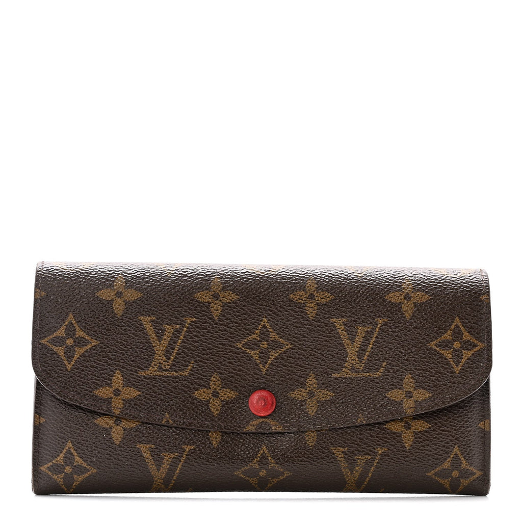 Monogram Emilie Wallet Rouge