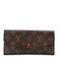 Monogram Emilie Wallet Rouge
