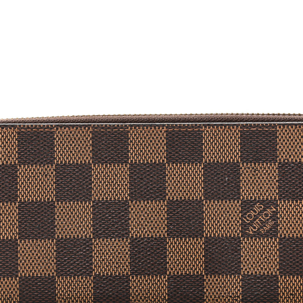 Damier Ebene Clemence Wallet Rose Ballerine