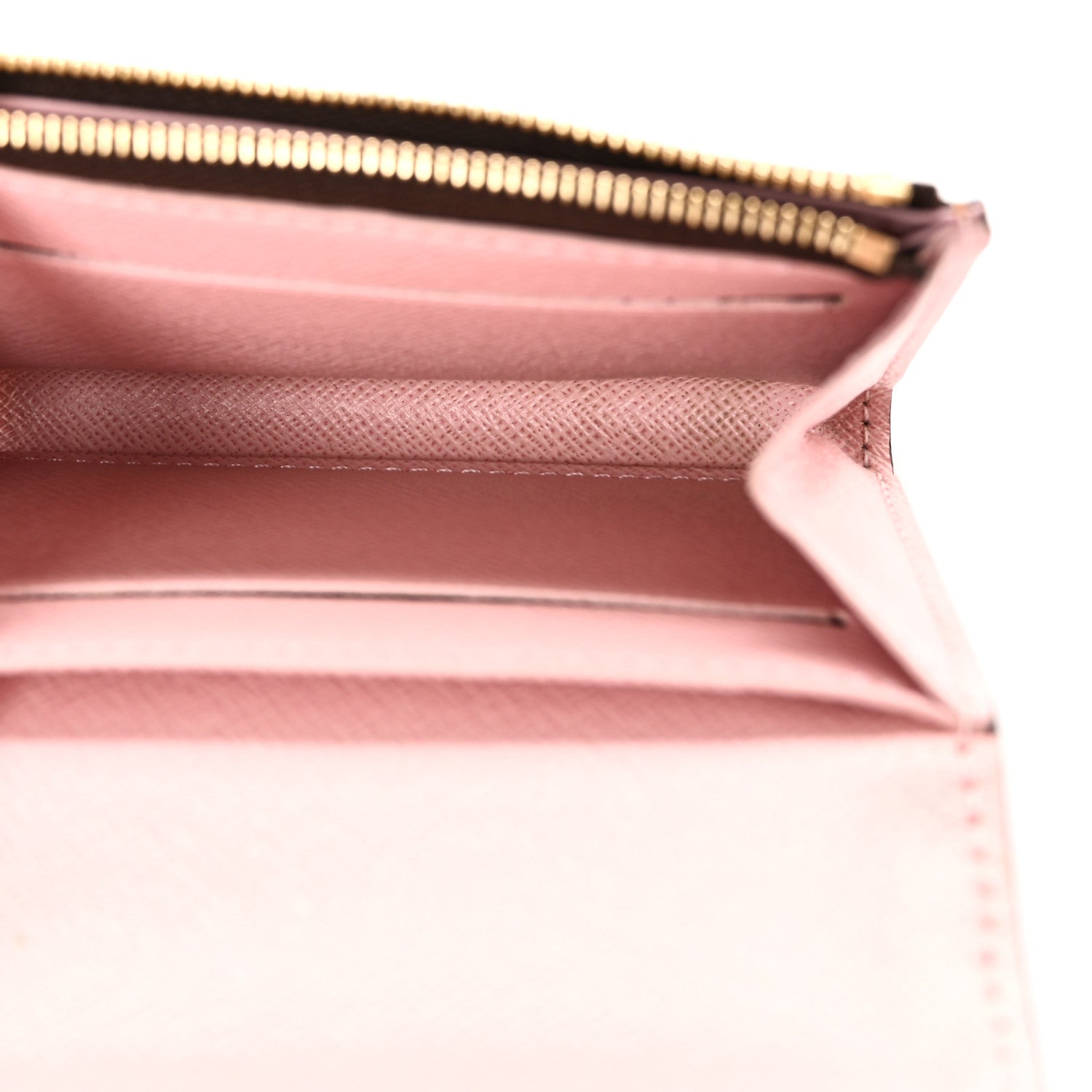 Damier Ebene Rosalie Coin Purse Rose Ballerine