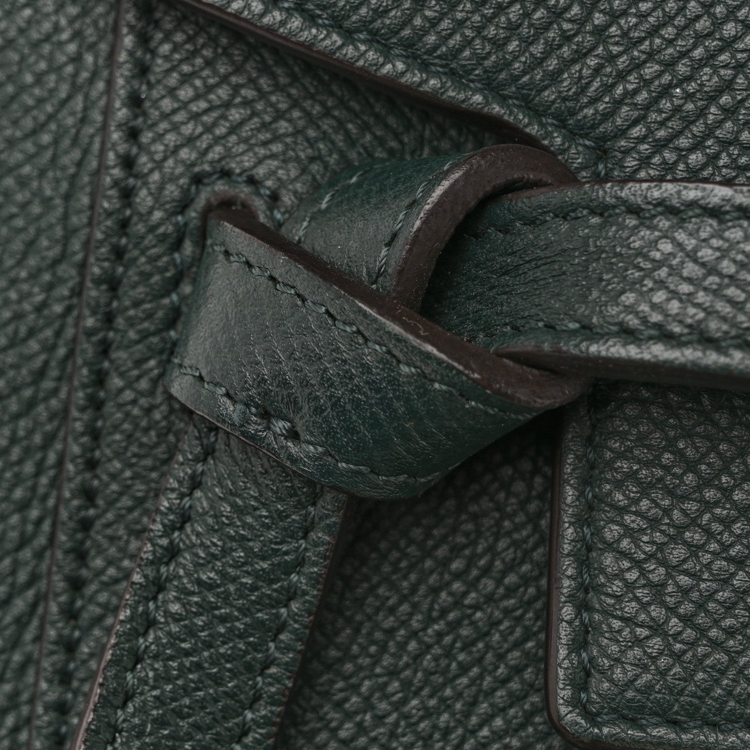 Grained Calfskin Micro Belt Bag Amazone