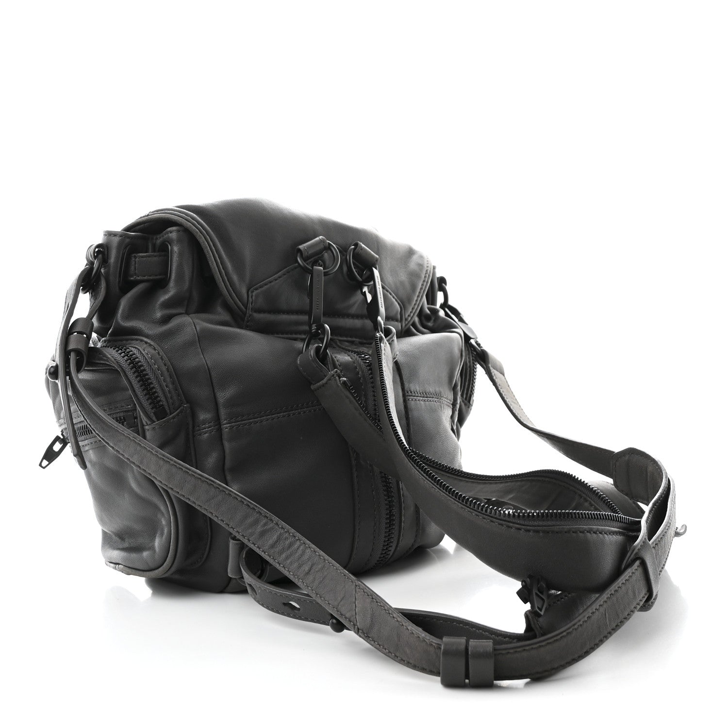 Lambskin Backpack Bag Grey