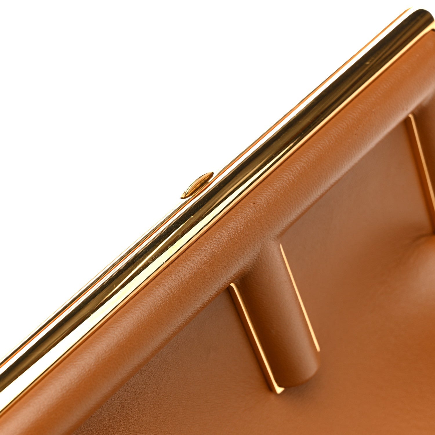 Shiny Nappa Medium Fendi First Caramello