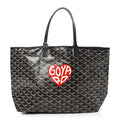 Goyardine Coeur Saint Louis PM Black