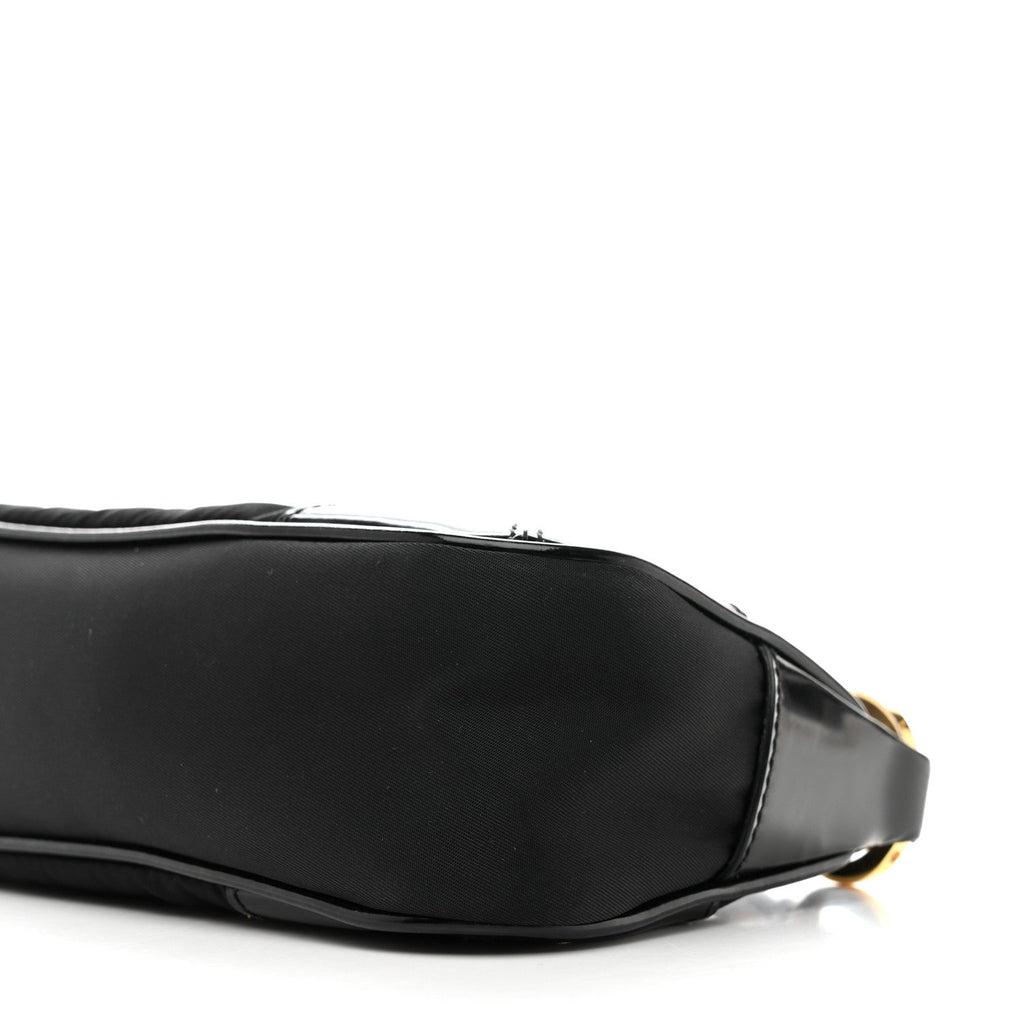 Re-Nylon Spazzolato Re-Edition 2002 Shoulder Bag Black