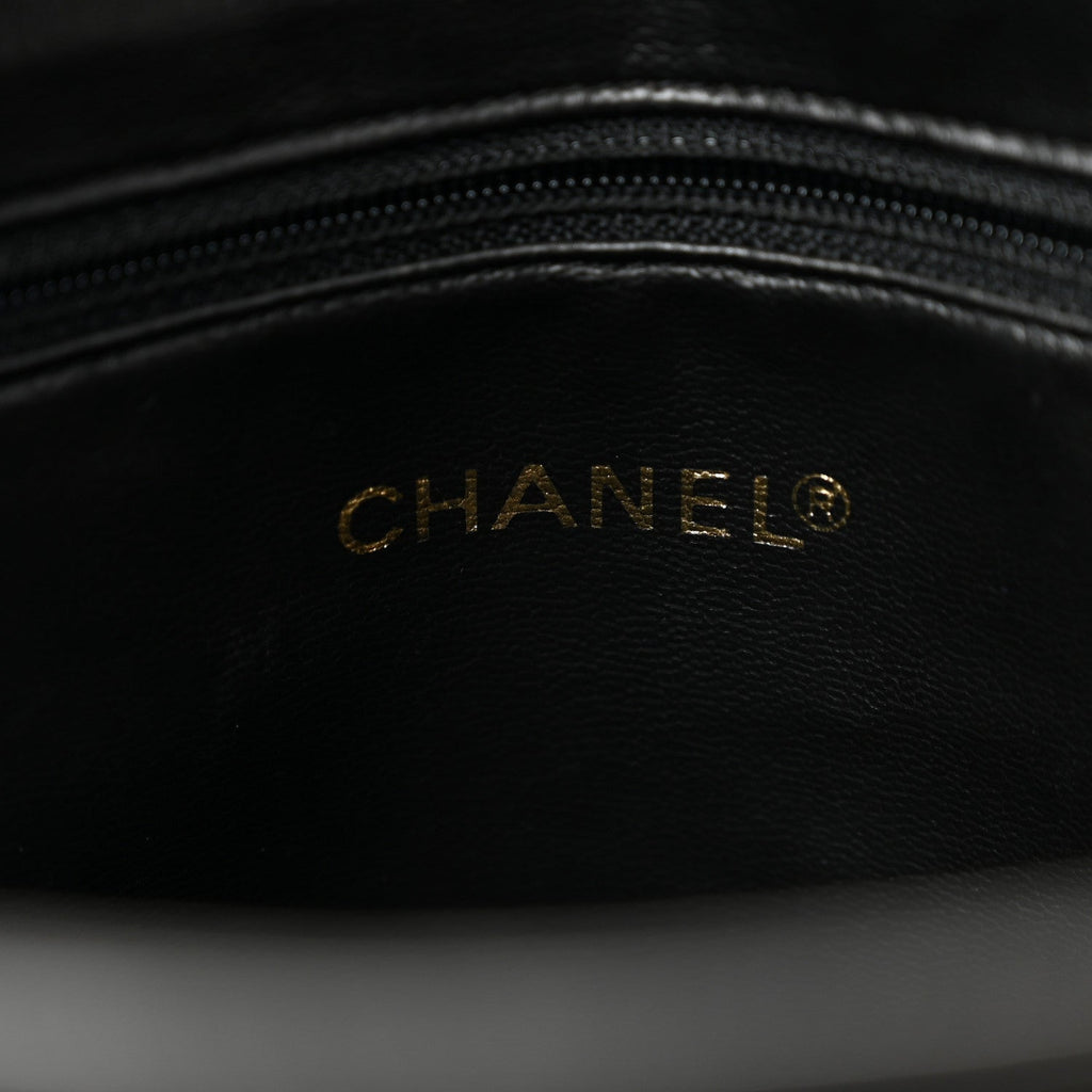 Lambskin Triple CC Shoulder Bag Black