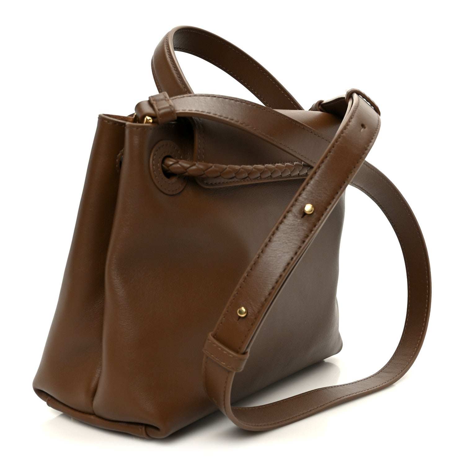 Silky Calfskin Small Ciao Ciao Nocciola