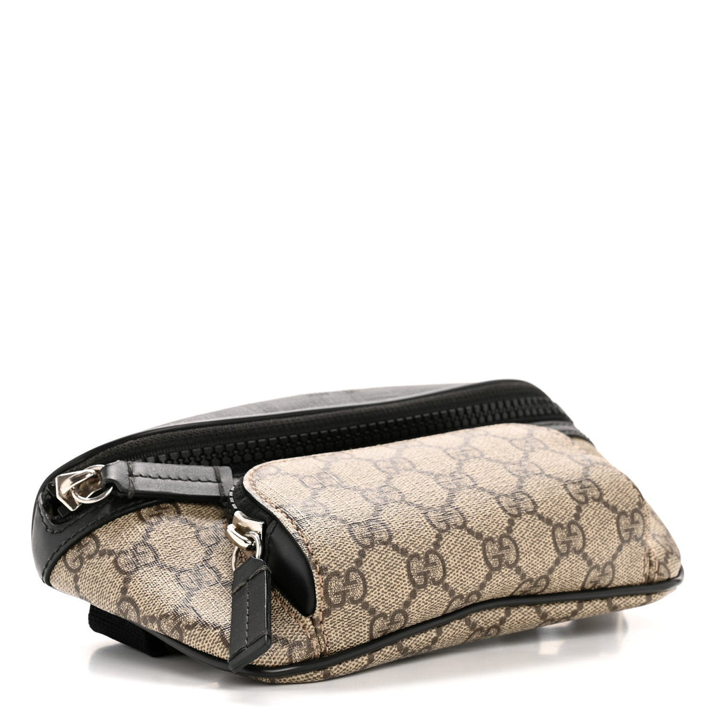 GG Supreme Monogram Belt Bag Black
