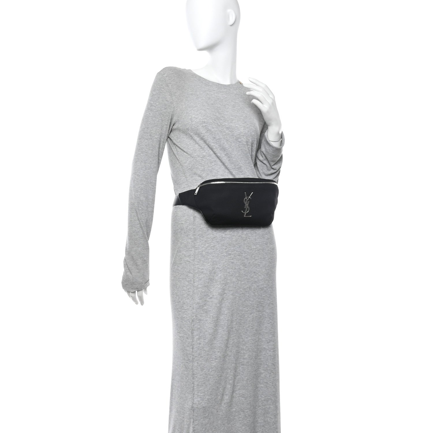 Canvas Monogram Belt Bag Black