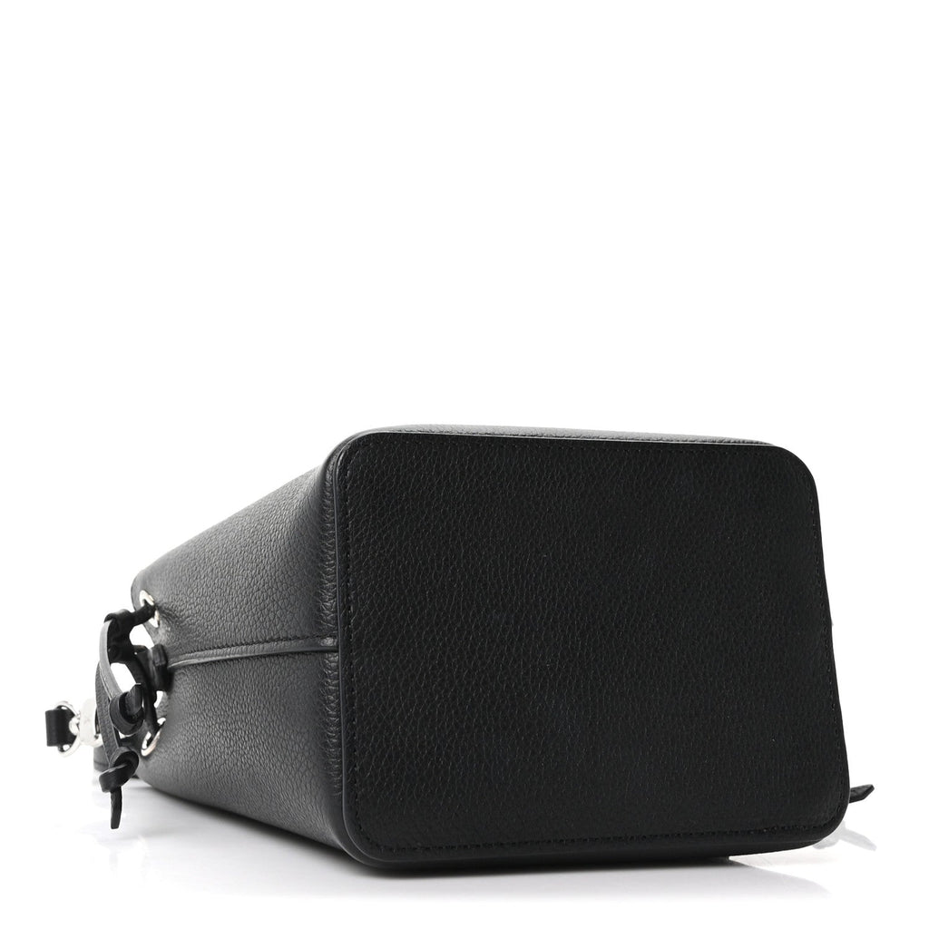 Calfskin Nano Lockme Bucket Black