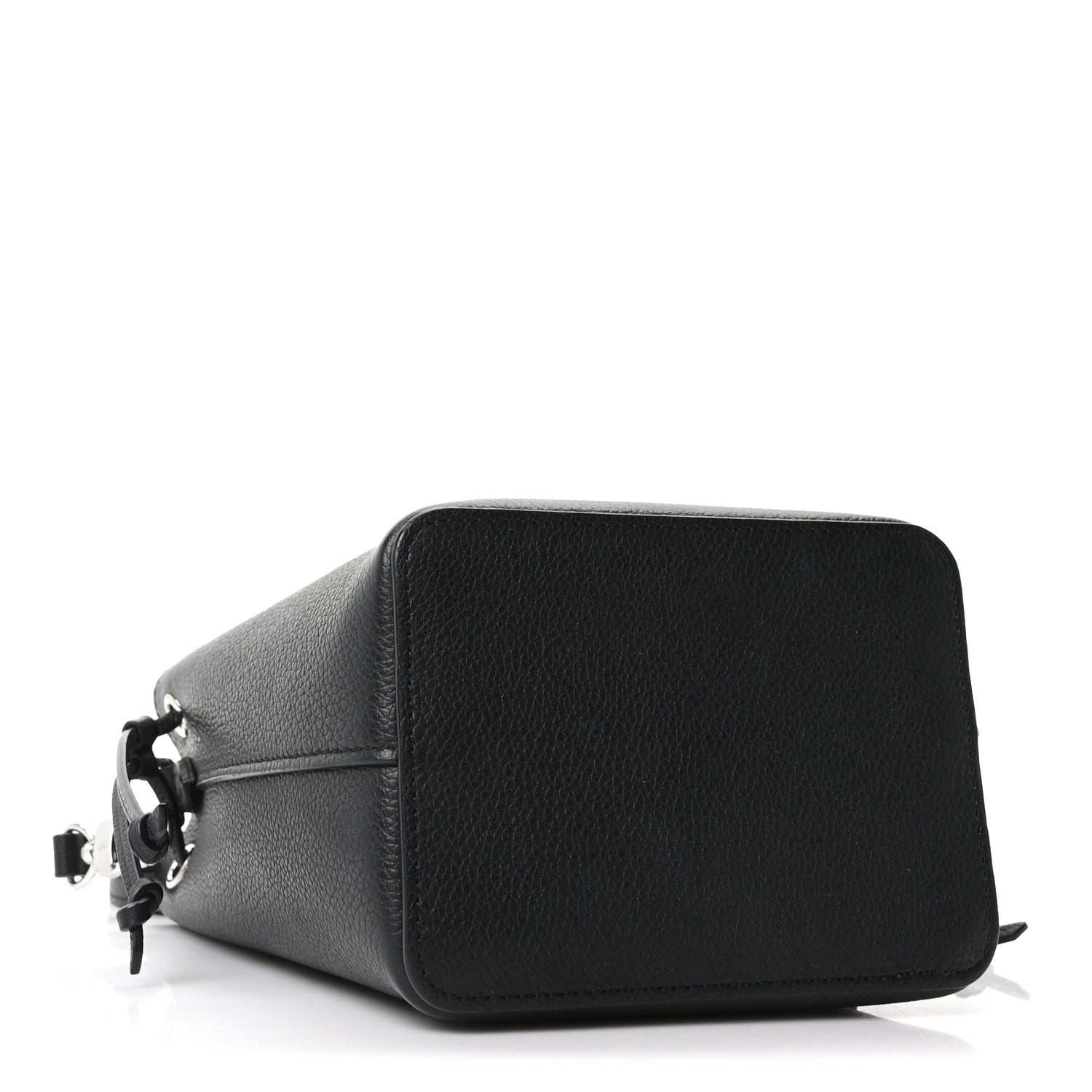 Calfskin Nano Lockme Bucket Black