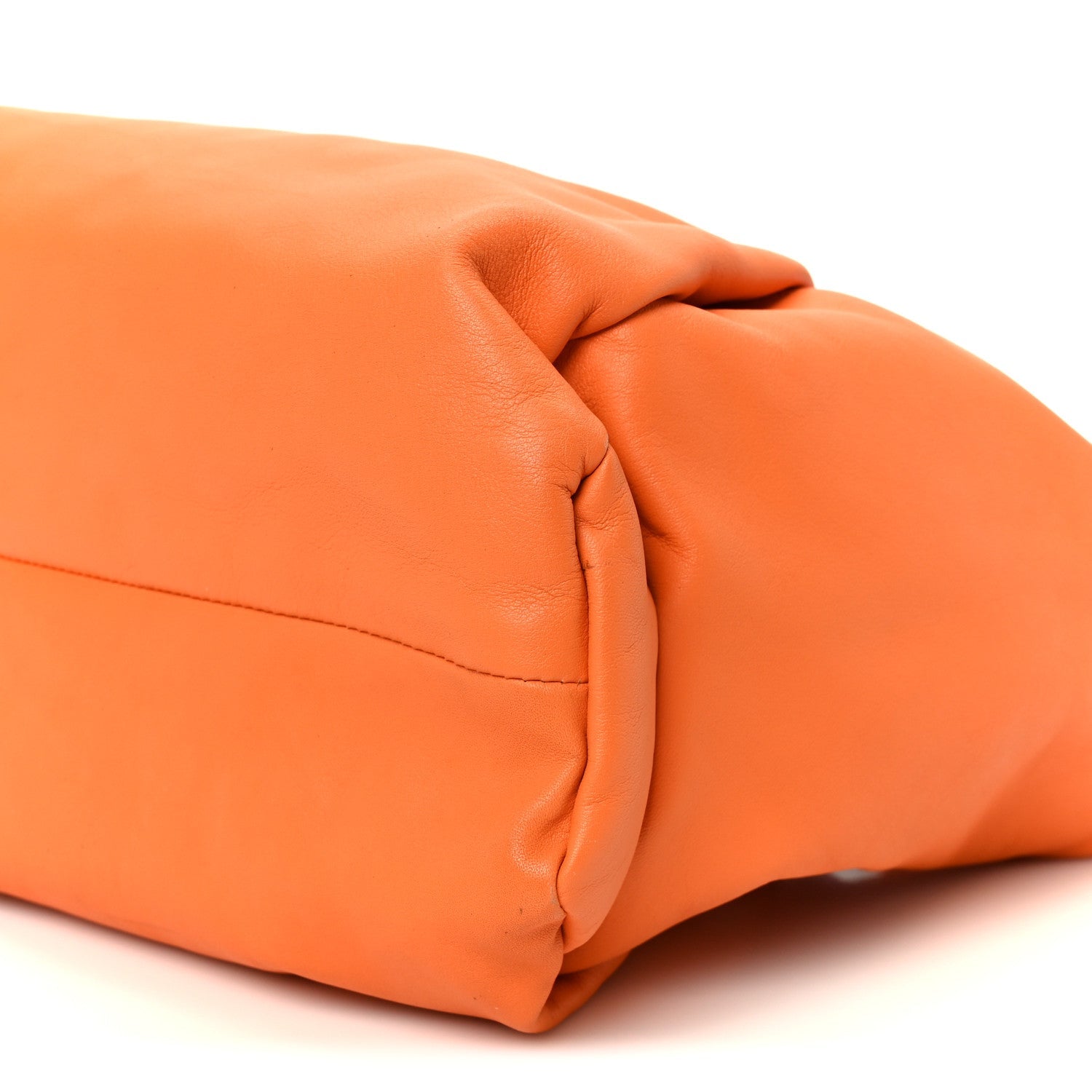 Smooth Butter Calfskin Small The Shoulder Pouch Light Orange