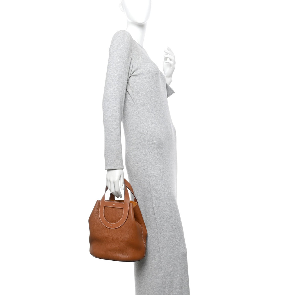 Taurillon Clemence Swift In-The-Loop 23 Bag Gold
