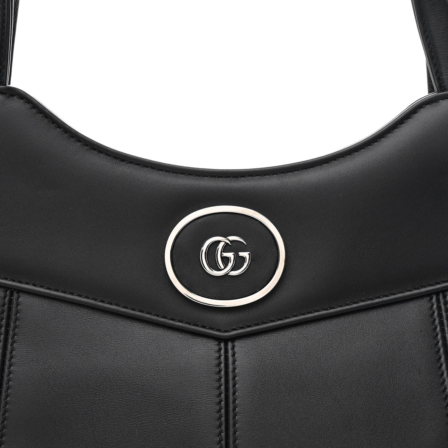 Calfskin Petite GG Medium Tote Bag Black