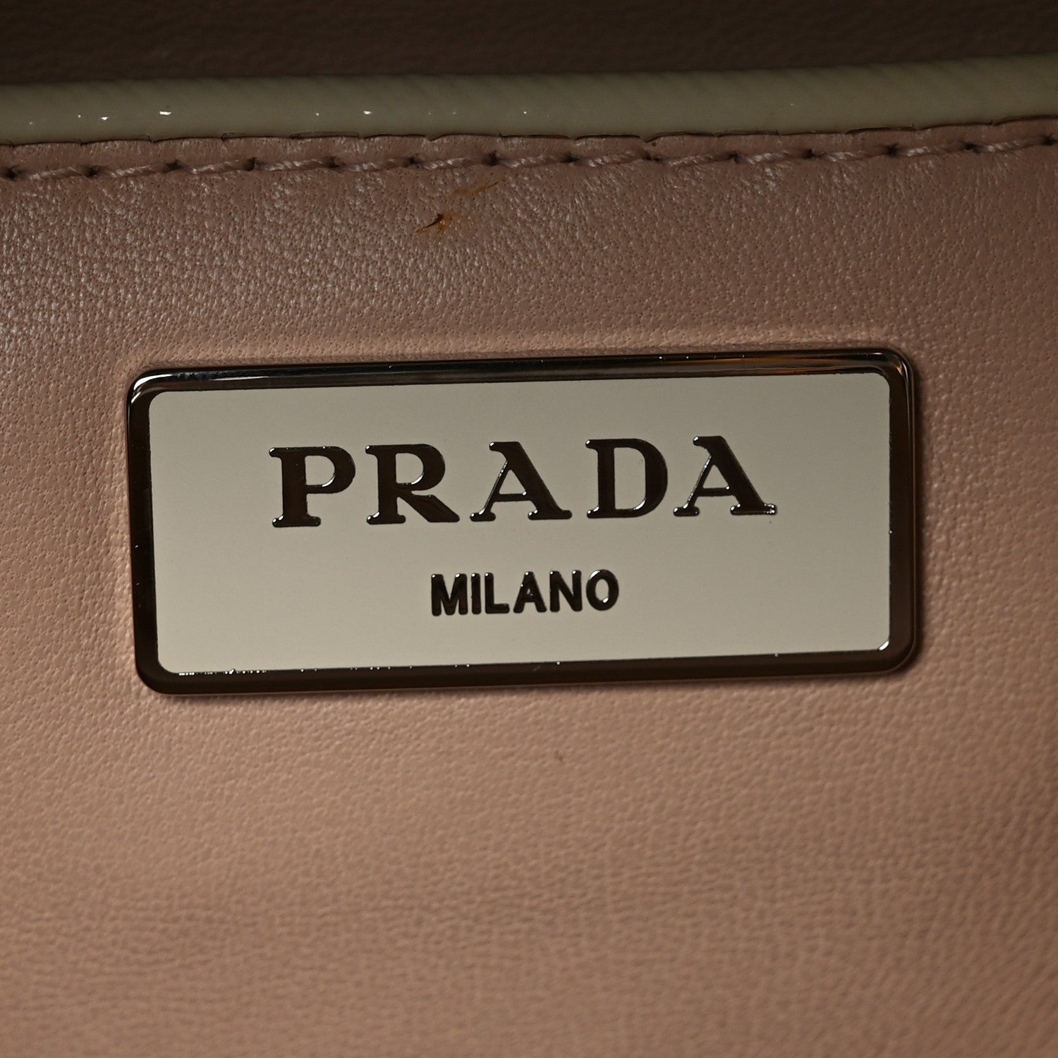 Saffiano Lux Crystal Pyramid Bag Talco Black