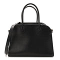 Polished Saddle Calfskin Soft Margaux 10 Bag Black
