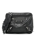 Agneau Classic Hardware XS Reporter Crossbody Black