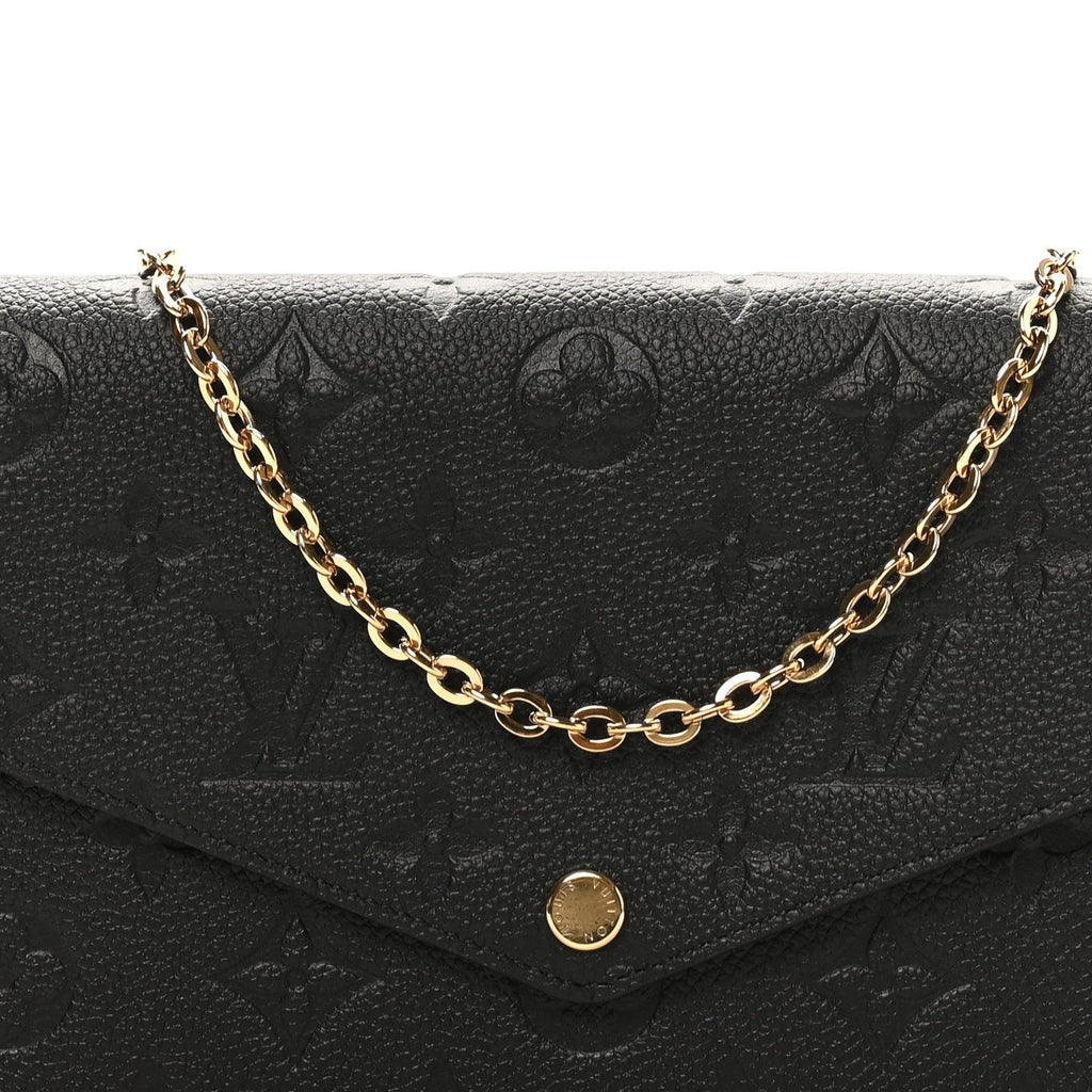 Empreinte Pochette Felicie Chain Wallet Black
