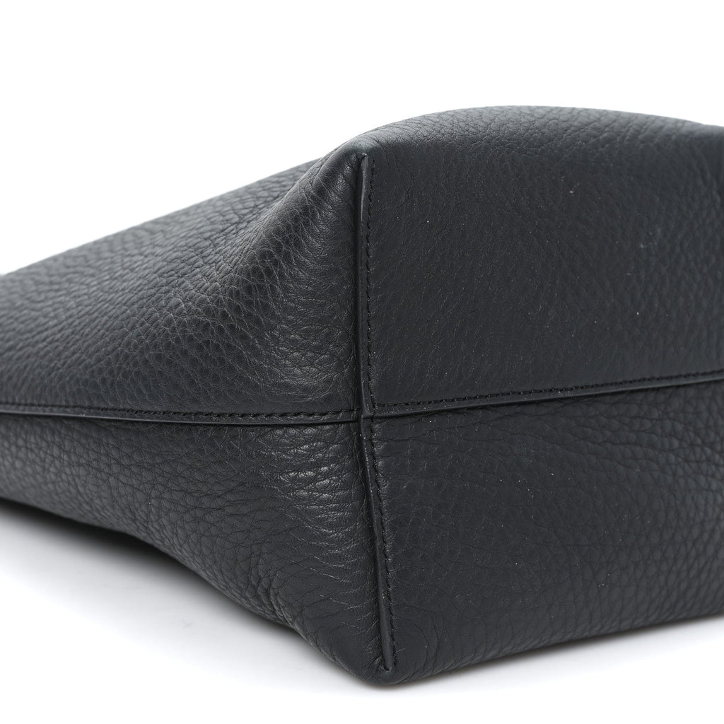 Grained Calfskin Small N/S Park Tote Black