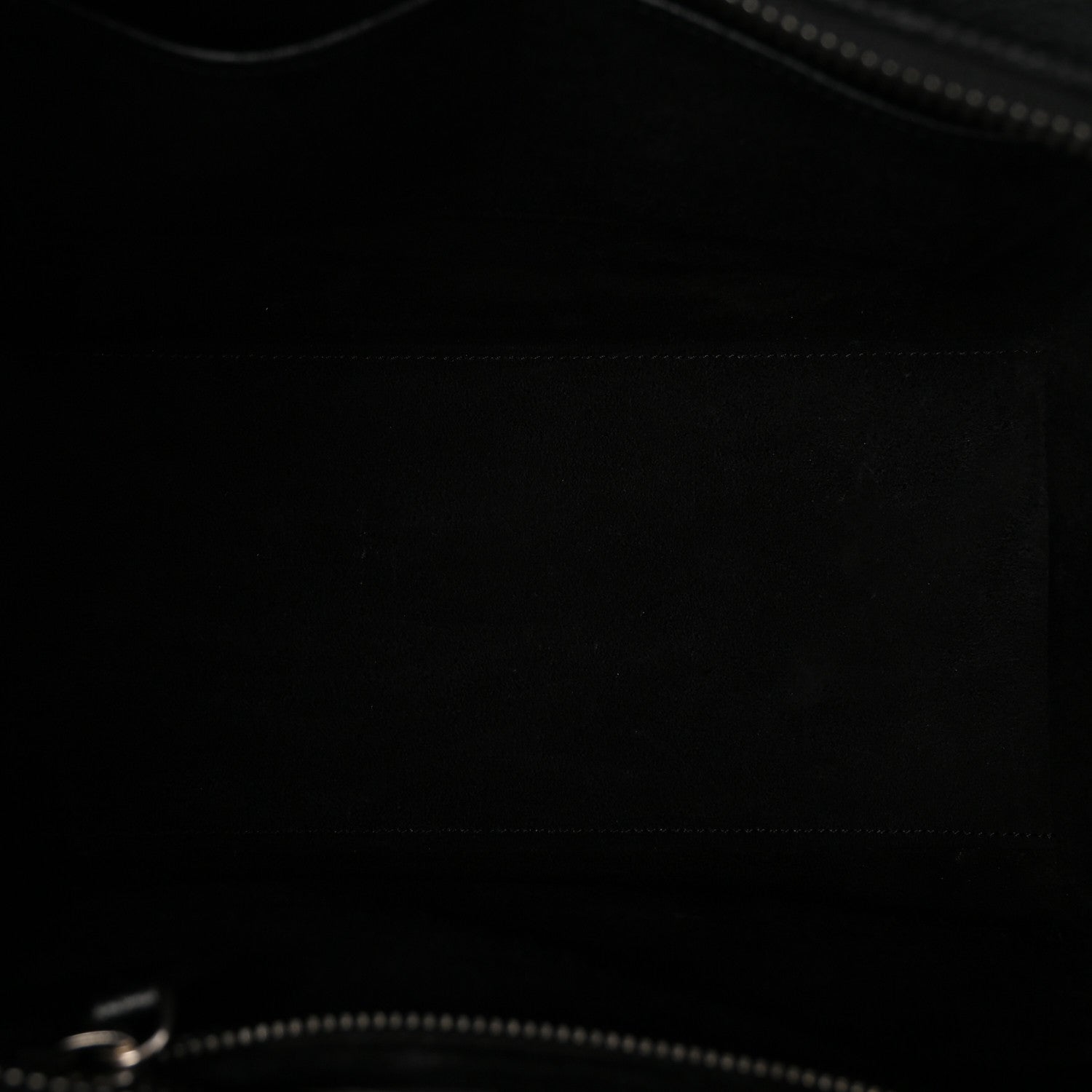 Drummed Calfskin Micro Luggage Black