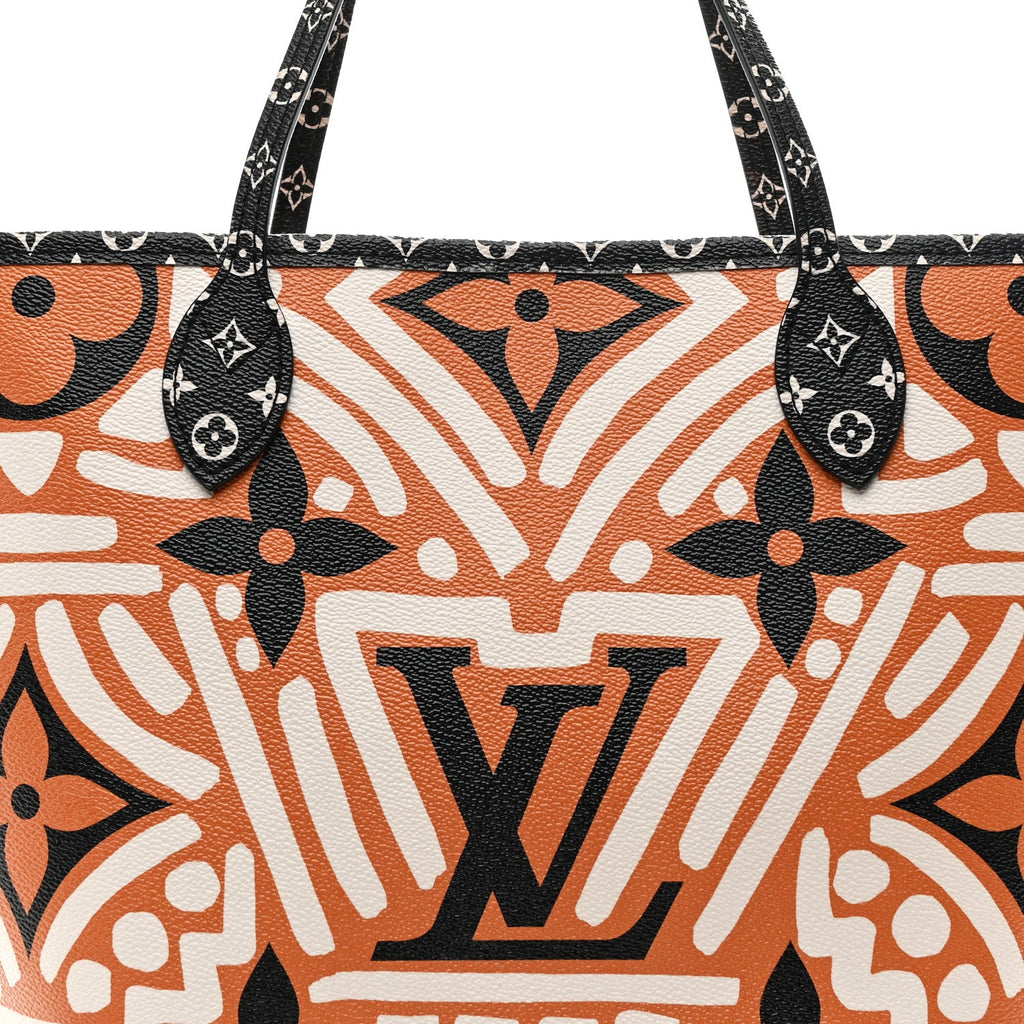 Monogram Giant Crafty Neverfull MM Creme Caramel