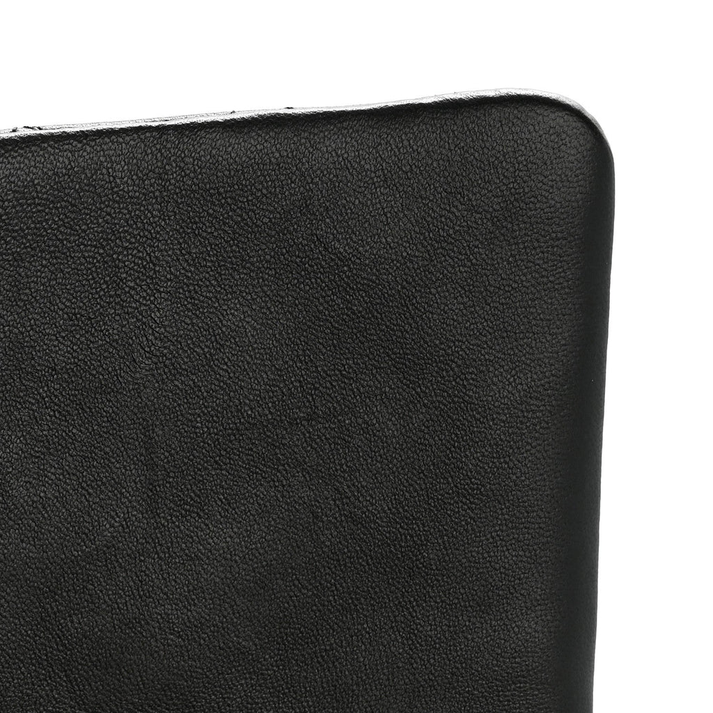 Lambskin Quilted Flap Clutch Black
