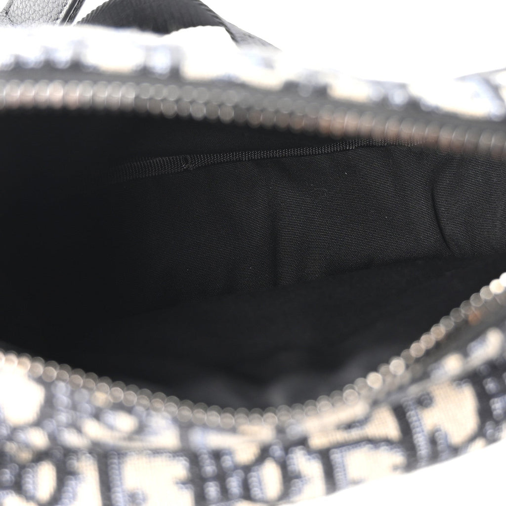 Oblique World Tour Saddle Belt Bag Beige Black