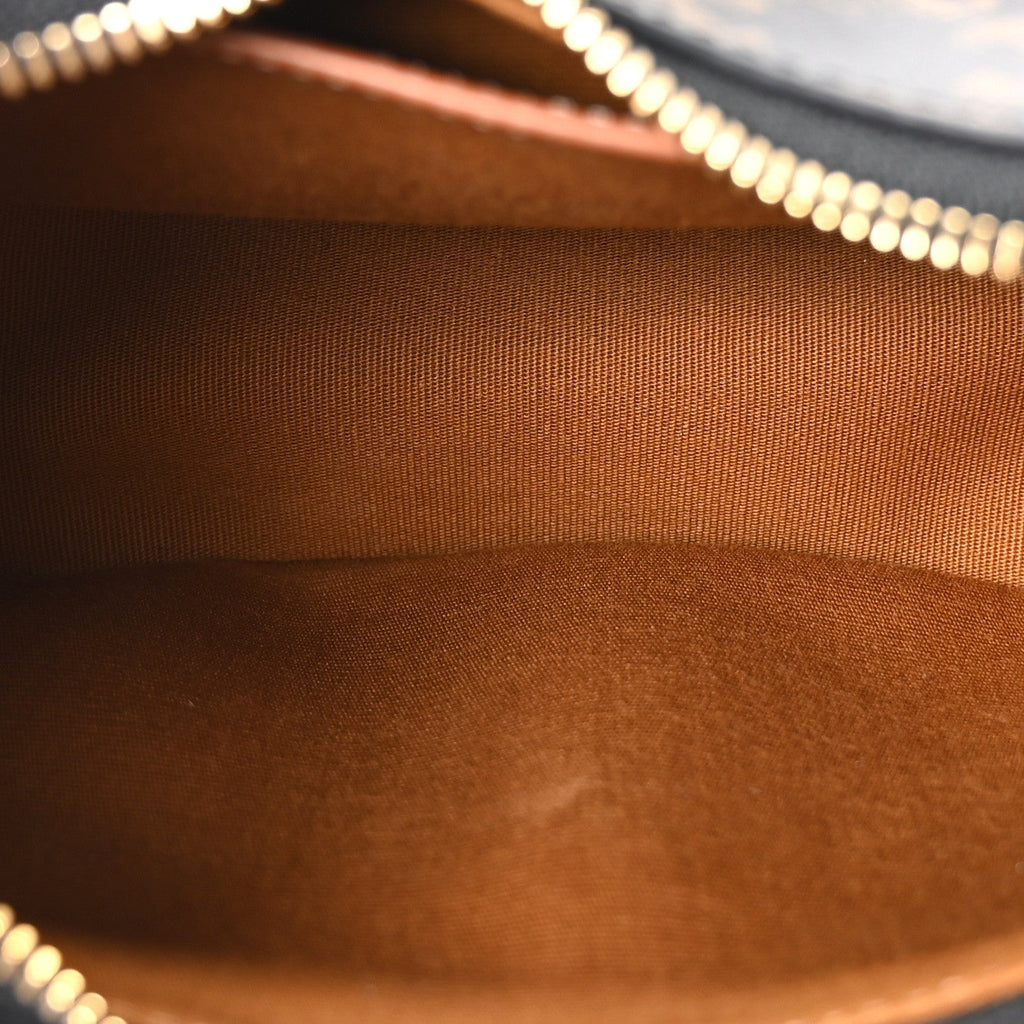 Triomphe Canvas Calfskin Medium Strap Ava Triomphe Shoulder Bag Tan