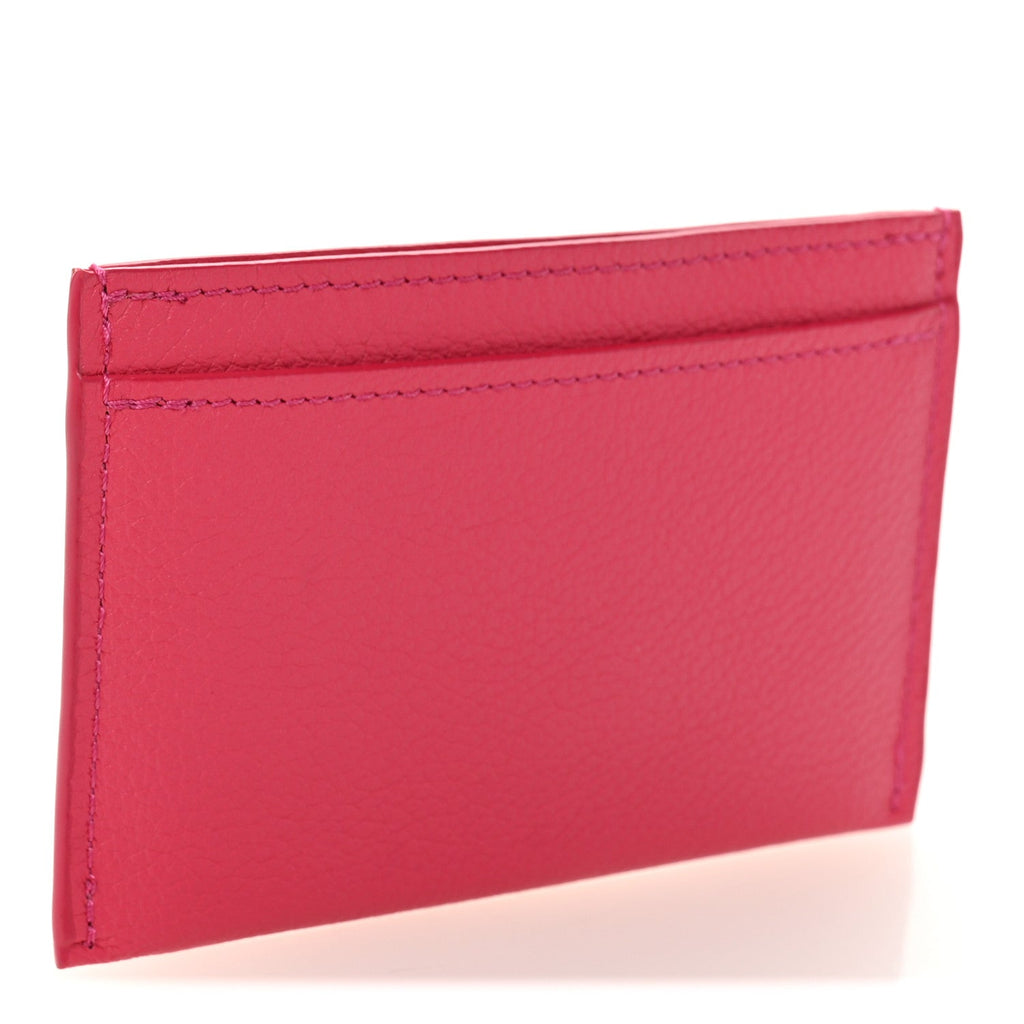 Calfskin Lockme  Holder Hot Pink