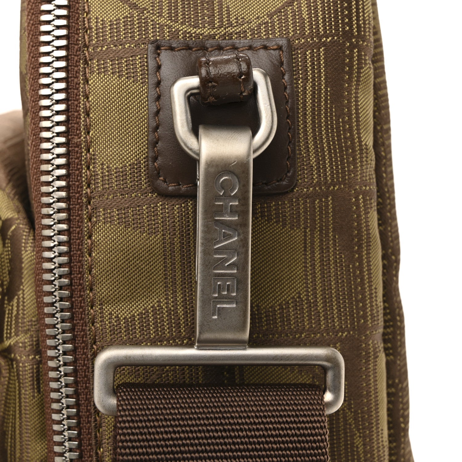 Nylon Travel Laptop Briefcase Khaki