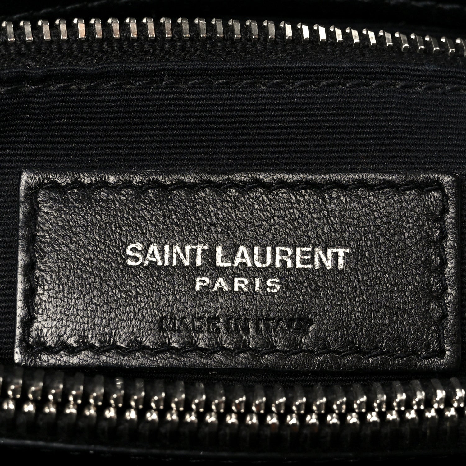 Calfskin Y Quilted Monogram Medium Loulou Chain Satchel Black