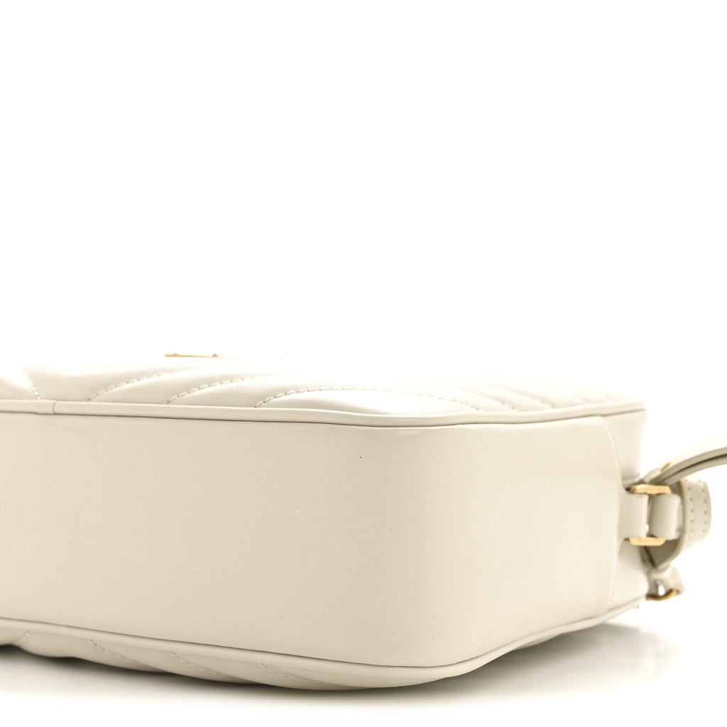 Calfskin Matelasse Monogram Lou Camera Bag Crema Soft