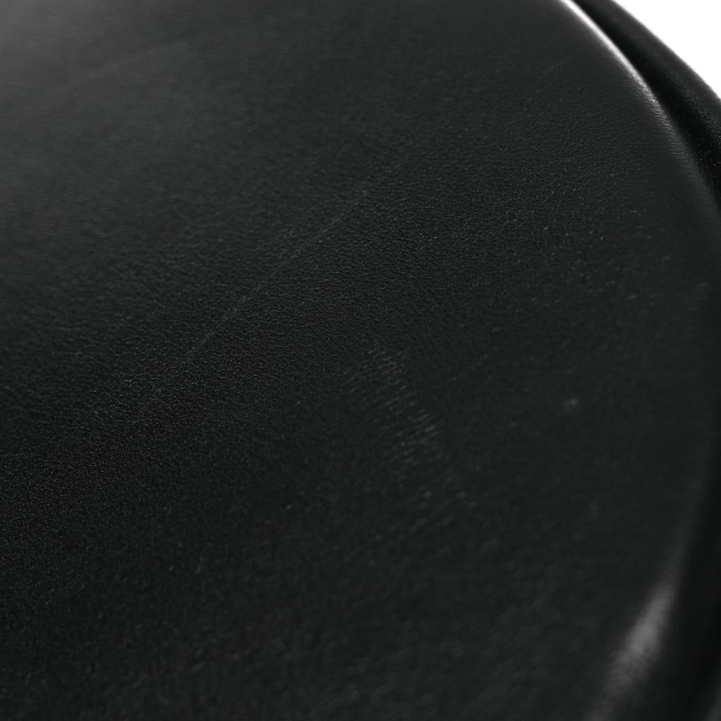 Calfskin D Fence Saddle Bag Black