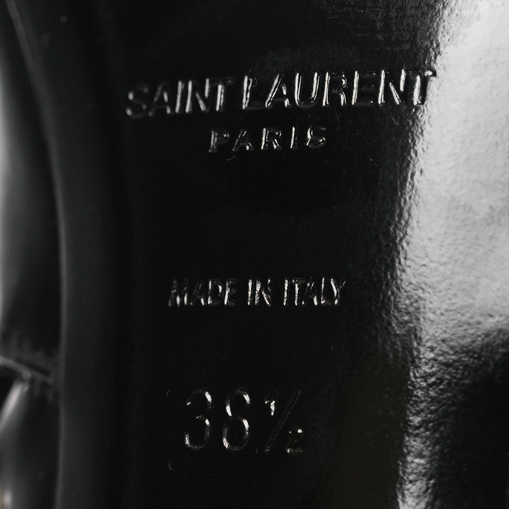 Vitello Marilyn Auteuil 105 Knee High Zip Boots 38.5 Black