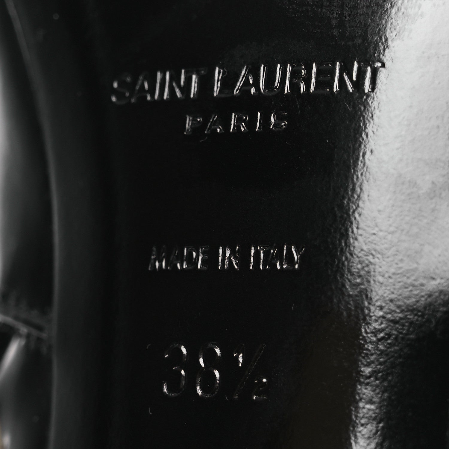 Vitello Marilyn Auteuil 105 Knee High Zip Boots 38.5 Black