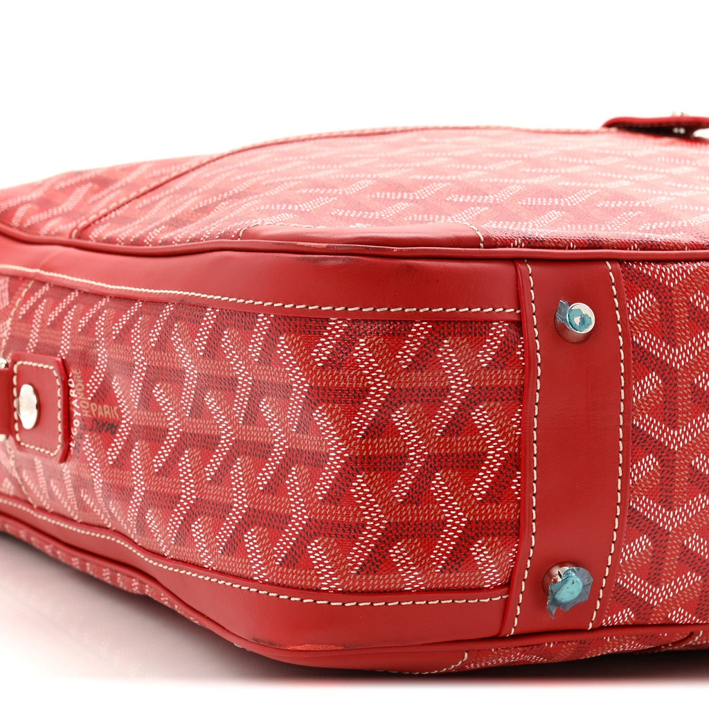 Goyardine Ambassade MM Briefcase Red