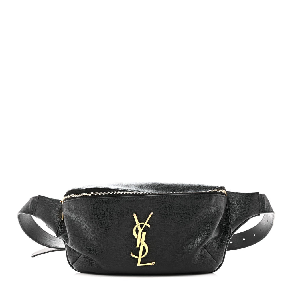 Grain De Poudre Monogram Belt Bag Black