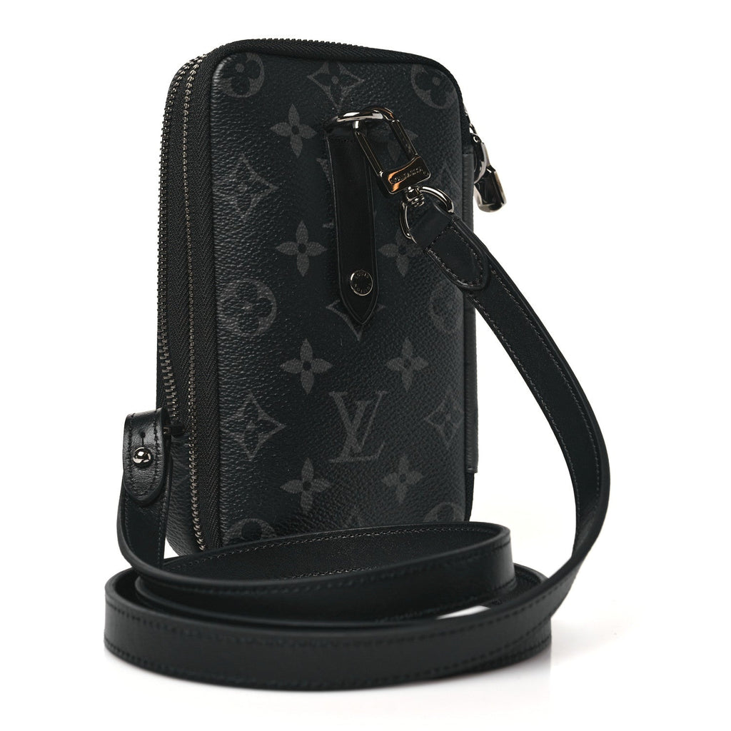 Monogram Eclipse Reverse Double Phone Pouch
