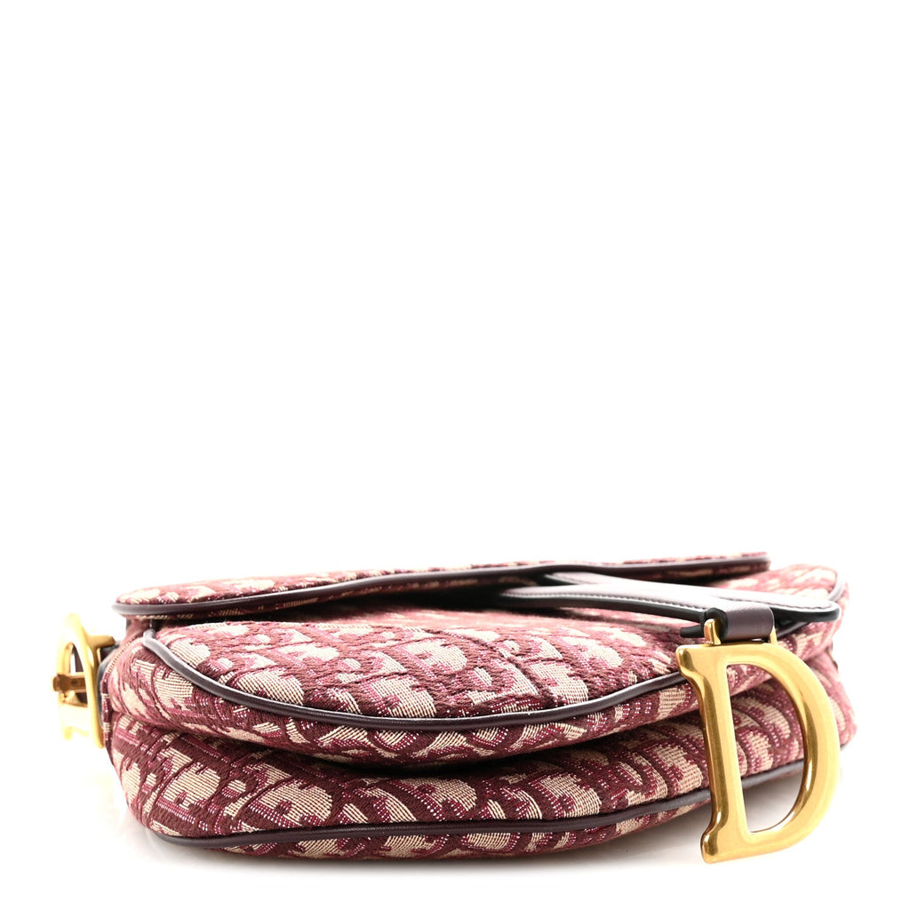 Oblique Saddle Bag Burgundy