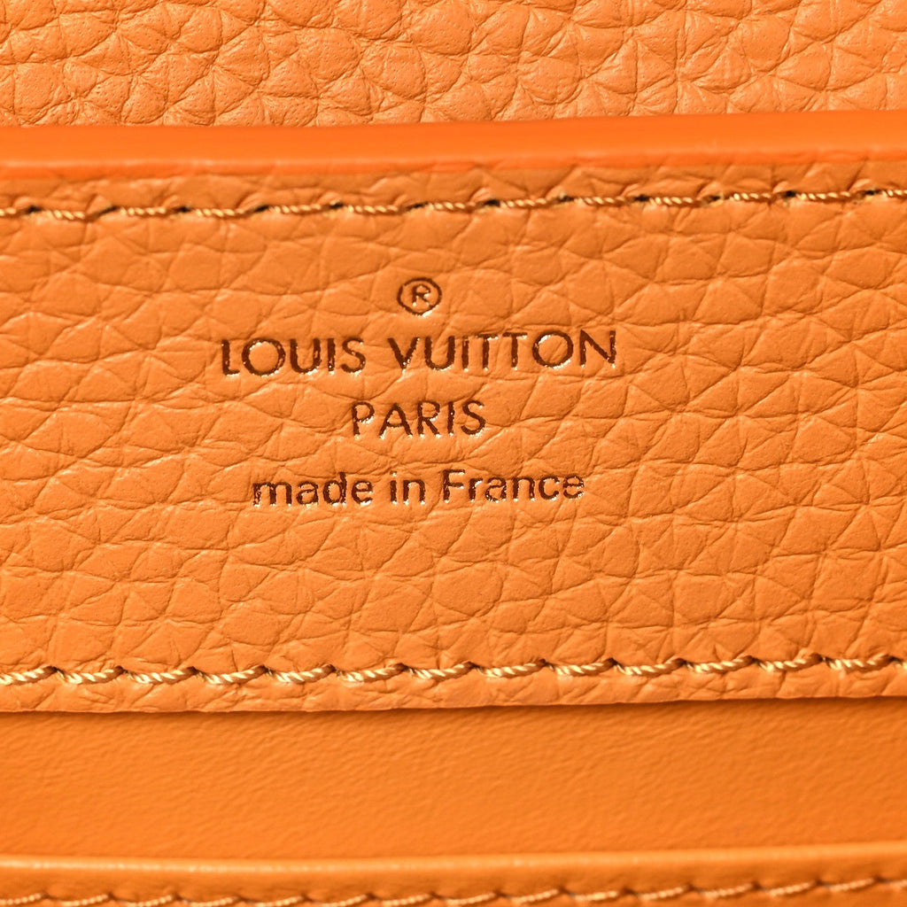 Taurillon Mini Capucines Safran Imperial