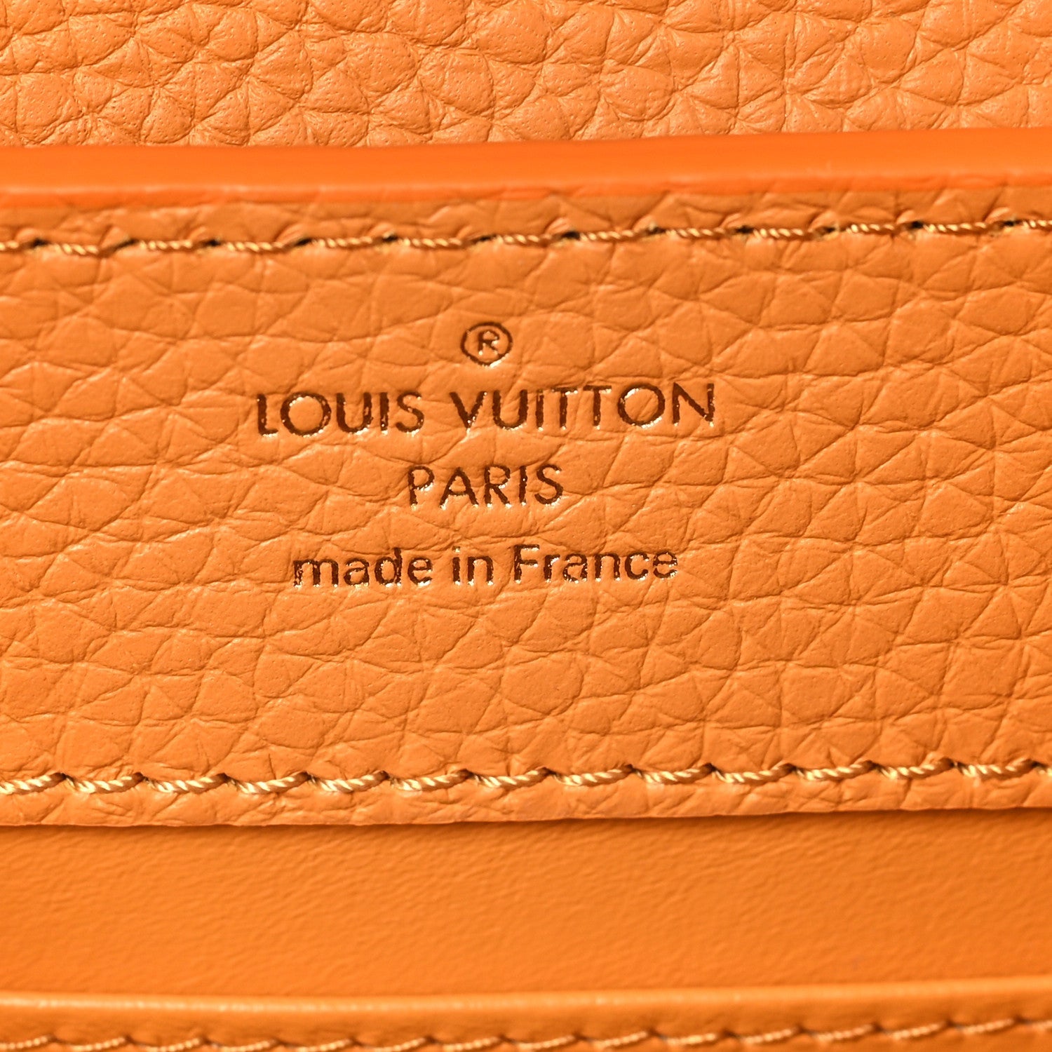 Taurillon Mini Capucines Safran Imperial